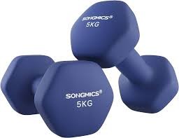 Hanteliai "Songmics", 2 x 5 kg.